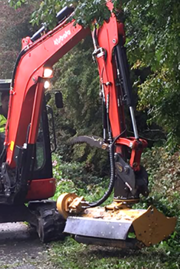Commercial site clearance and ground preparation works